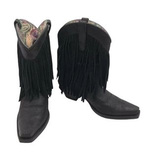 *VERY RARE HTF* Ariat Gold Rush Boots in Black Size 6 *NWOT*--not made anymore--